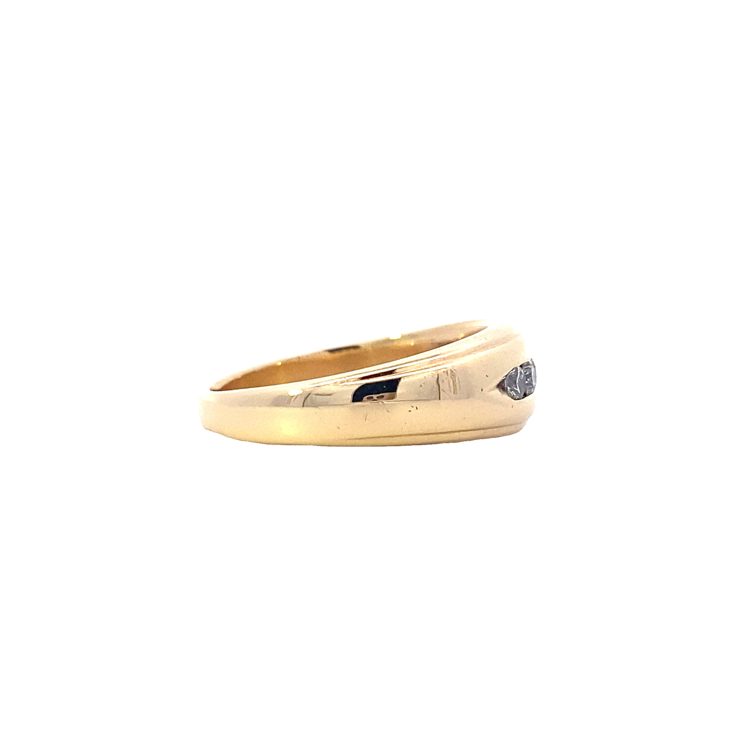 18K Yellow Gold Diamond Ring - 0.41ct
