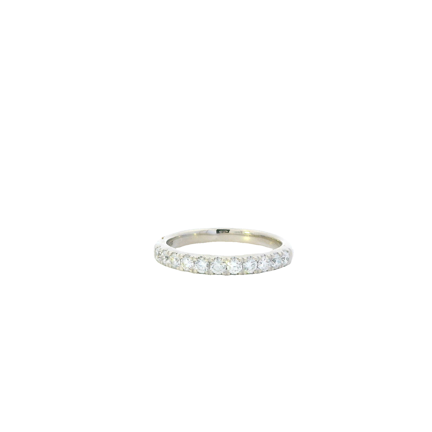 14K White Gold Lab Grown Diamond Womens Ring - 0.50ct