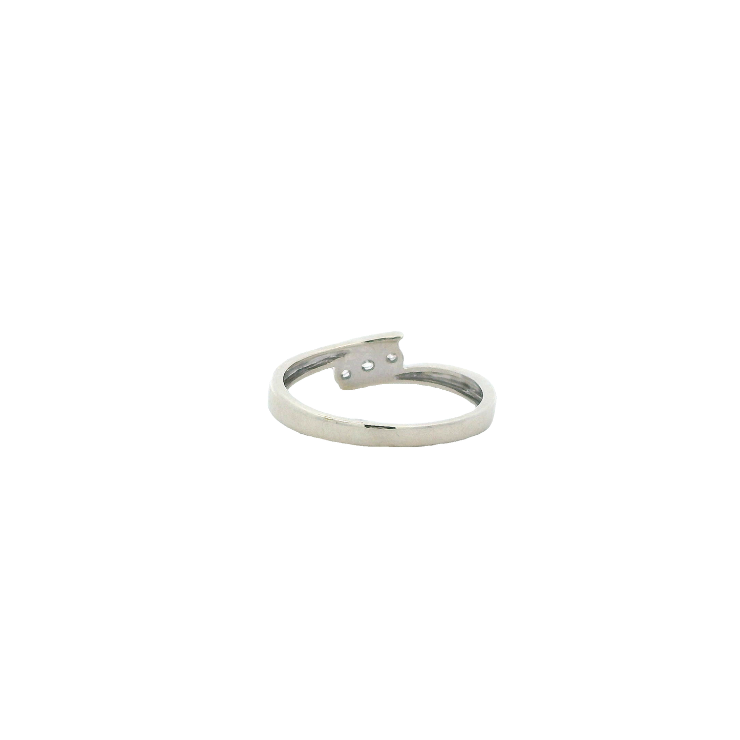10K White Gold Diamond Women's Ring - 0.09ct