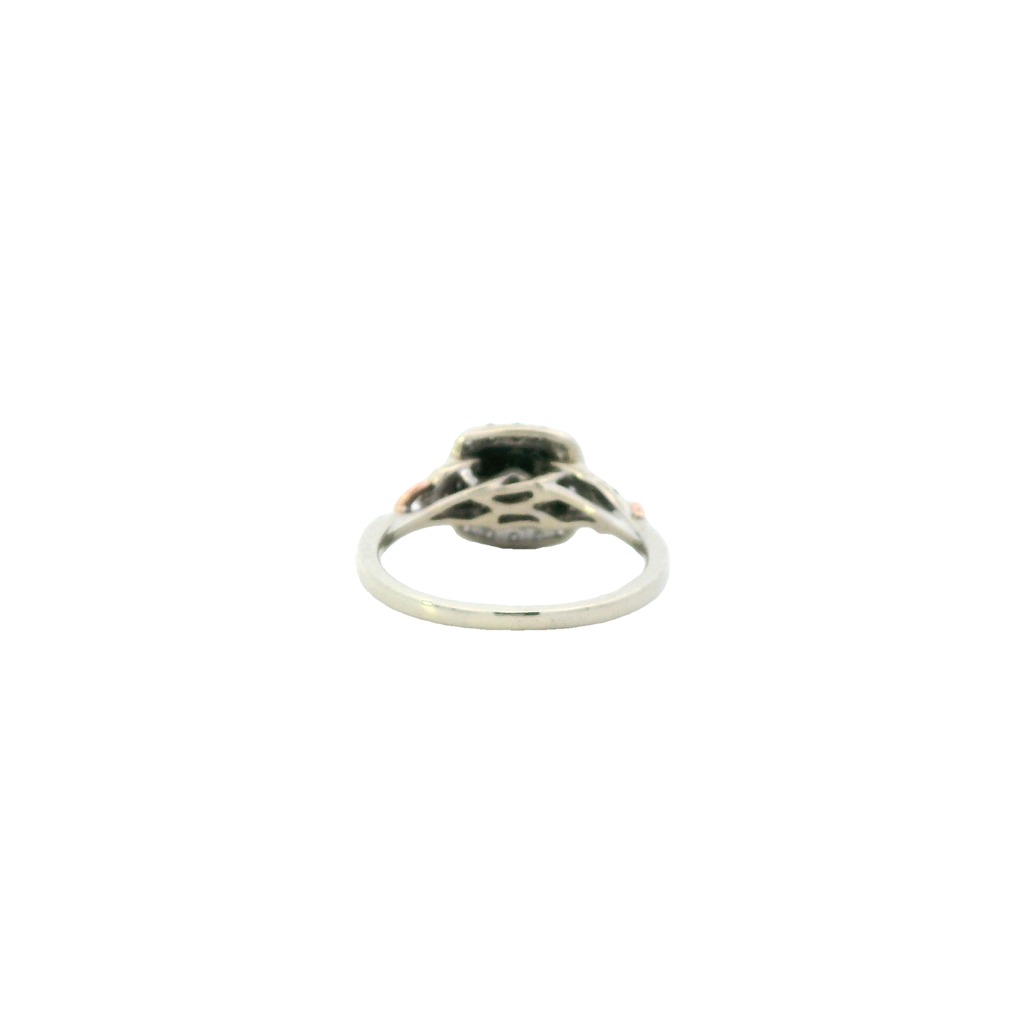 10K White & Rose Gold Diamond Ring - 0.45ct