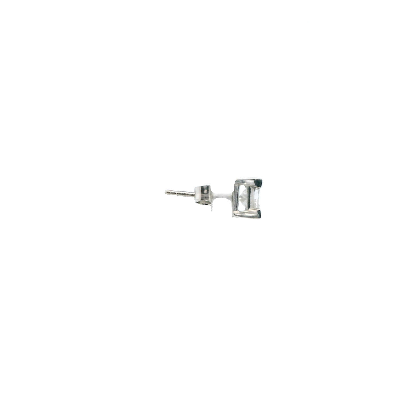 Platinum Diamond Solitaire Single Earring - 0.46ct