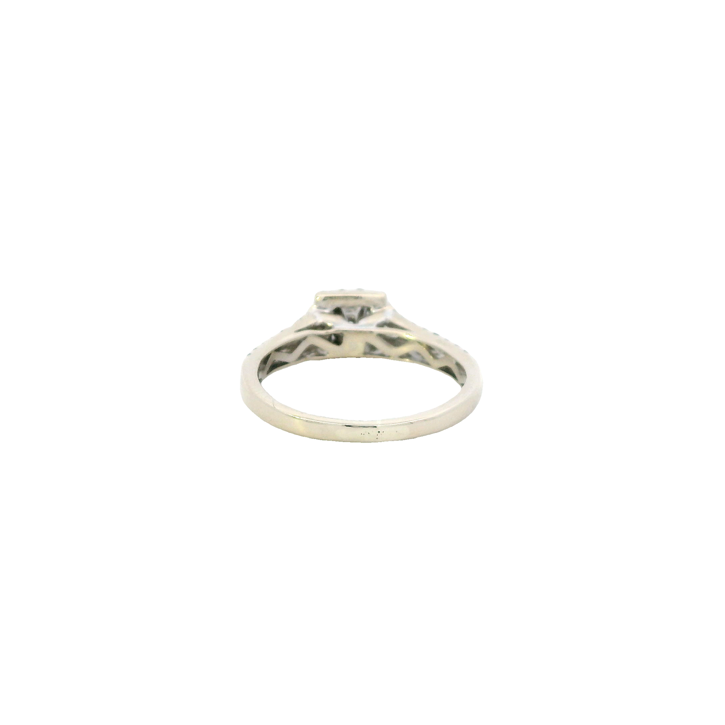 14K White Gold Diamond Women's Ring - 0.42ct