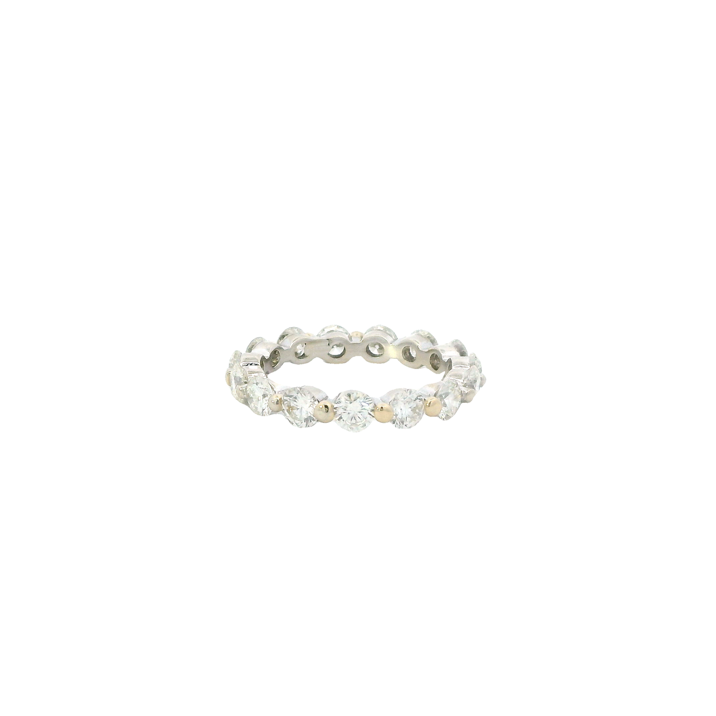14K White Gold Diamond Eternity Band - 2.65ct