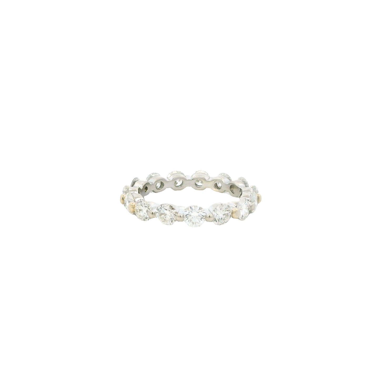 14K White Gold Diamond Eternity Band - 2.65ct