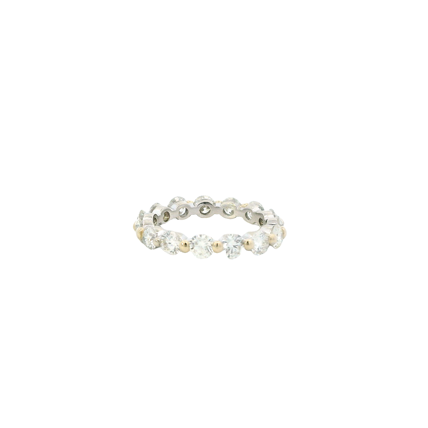 14K White Gold Diamond Eternity Band - 2.65ct