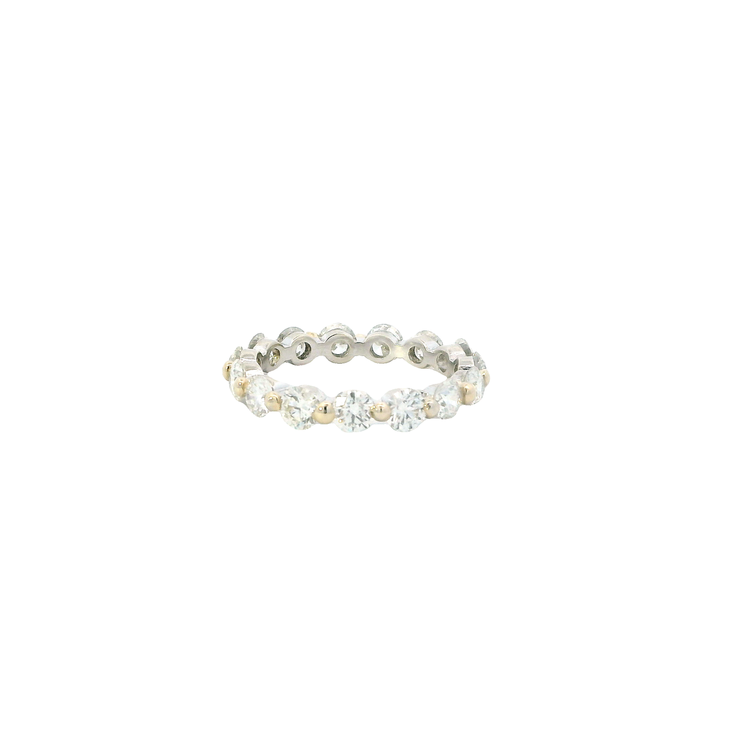 14K White Gold Diamond Eternity Band - 2.65ct