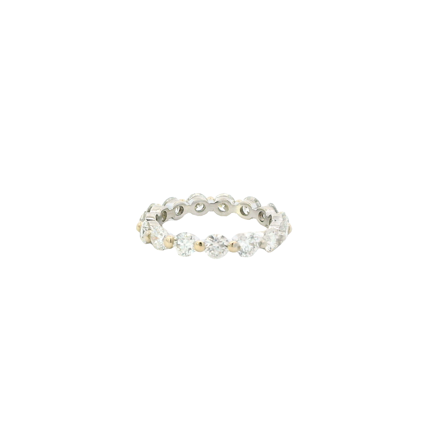 14K White Gold Diamond Eternity Band - 2.65ct