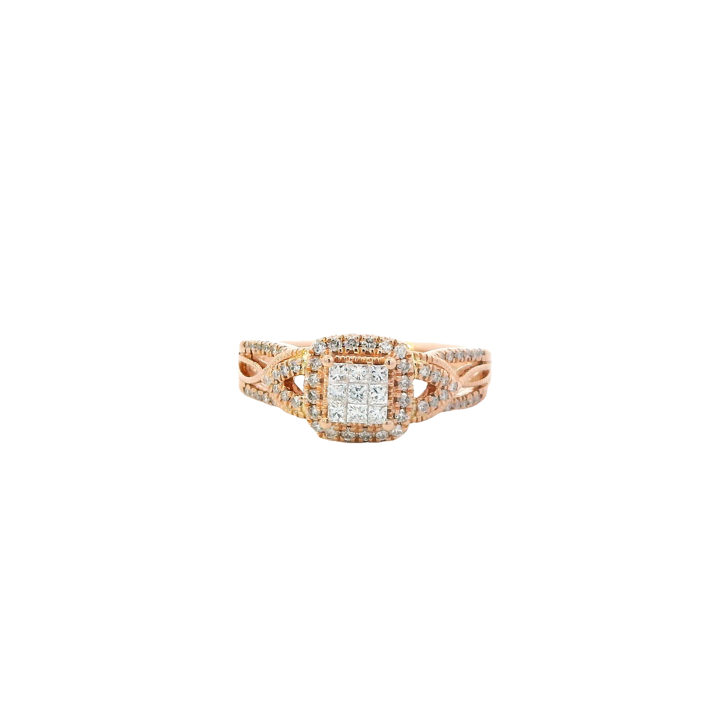 10K Rose Gold Diamond Ring - 0.40ct