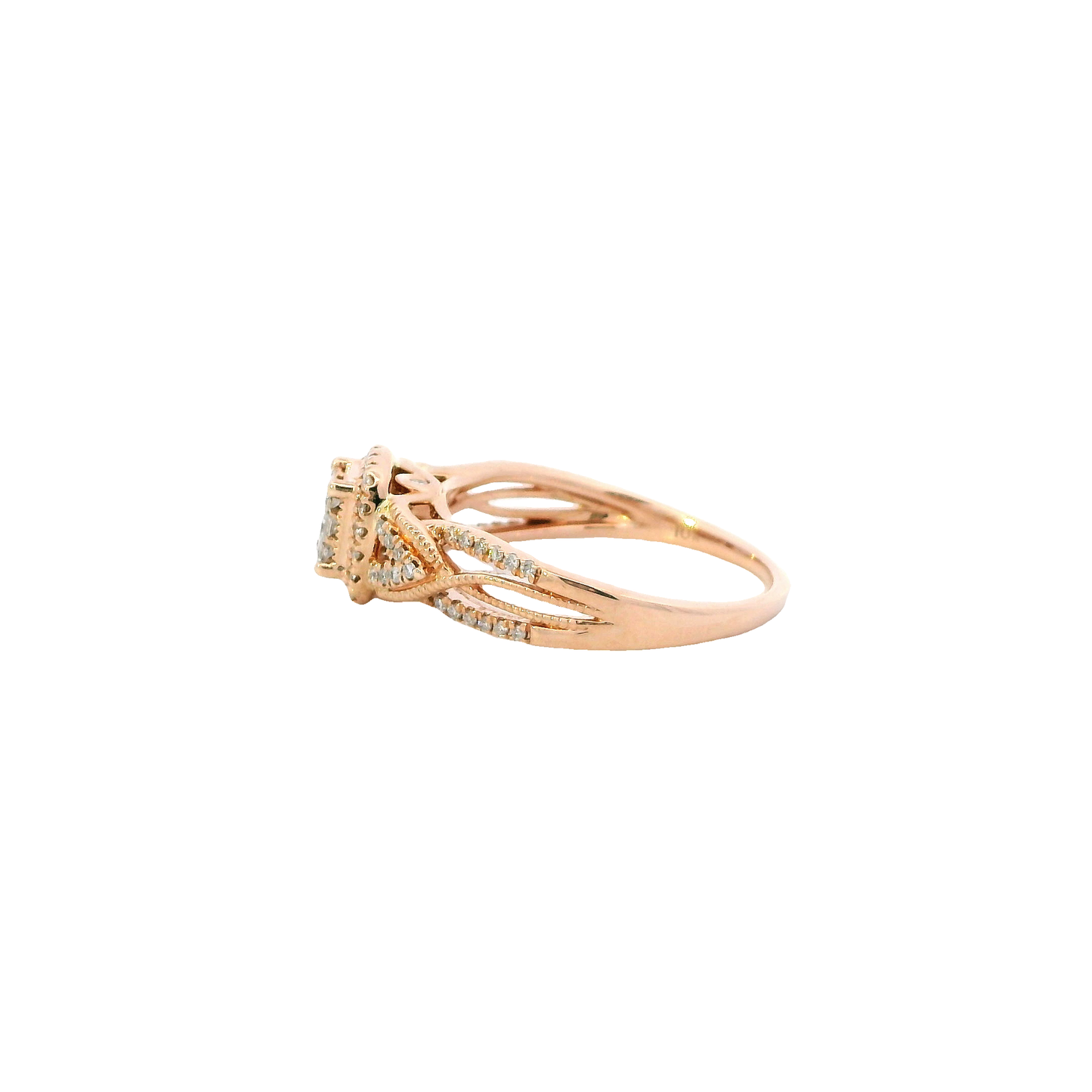 10K Rose Gold Diamond Ring - 0.40ct