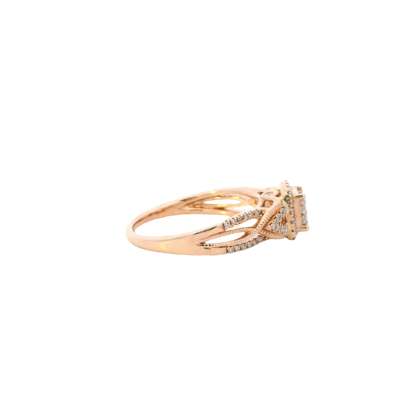10K Rose Gold Diamond Ring - 0.40ct