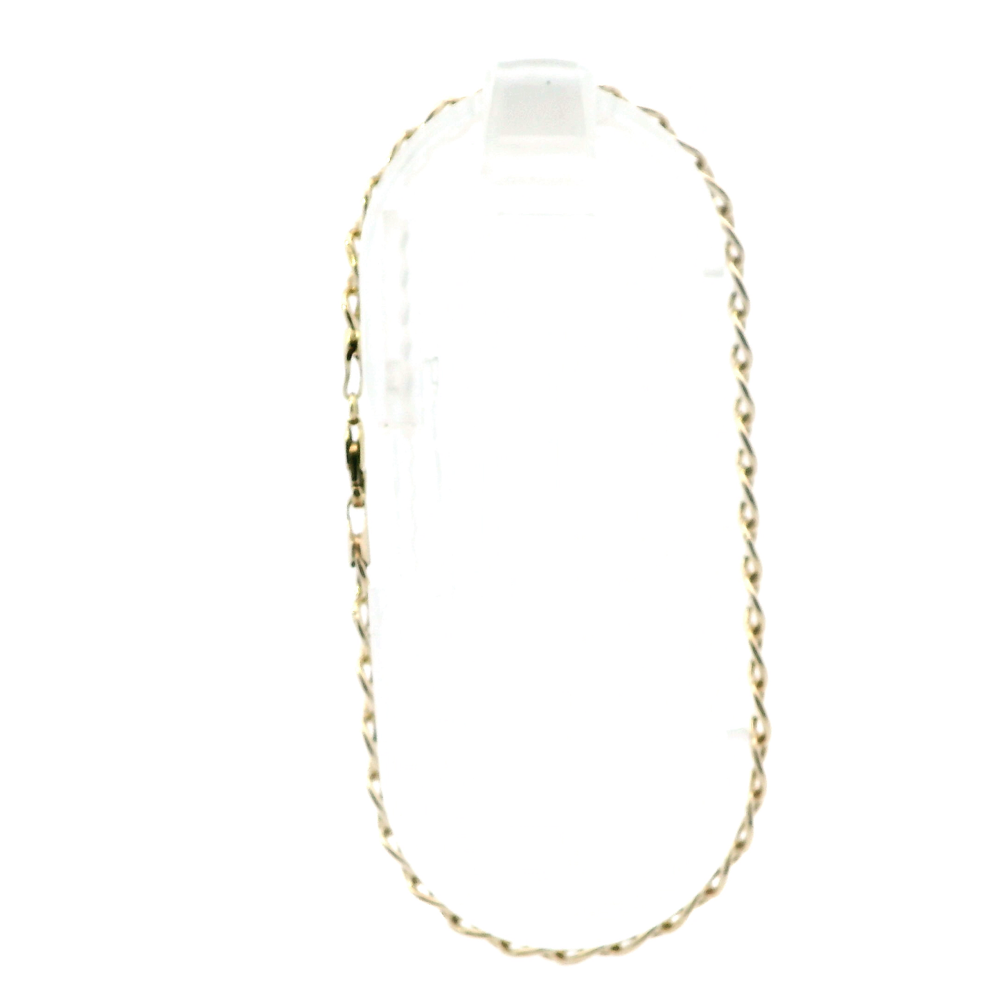 10K 9" Hollow Mariner Bracelet