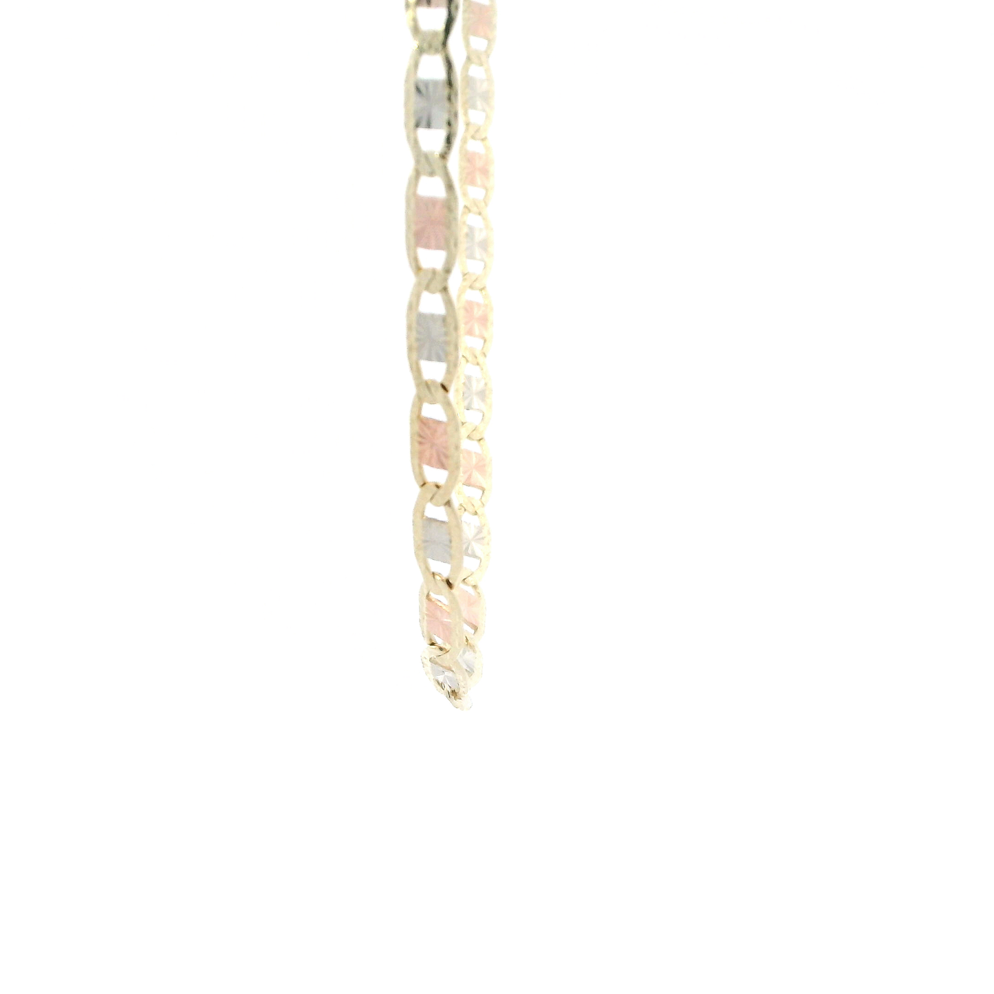 14K Tri Color Gold 24" Valentino Chain