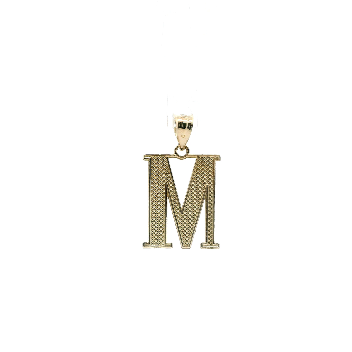 10K Yellow Gold Letter "M" Pendant