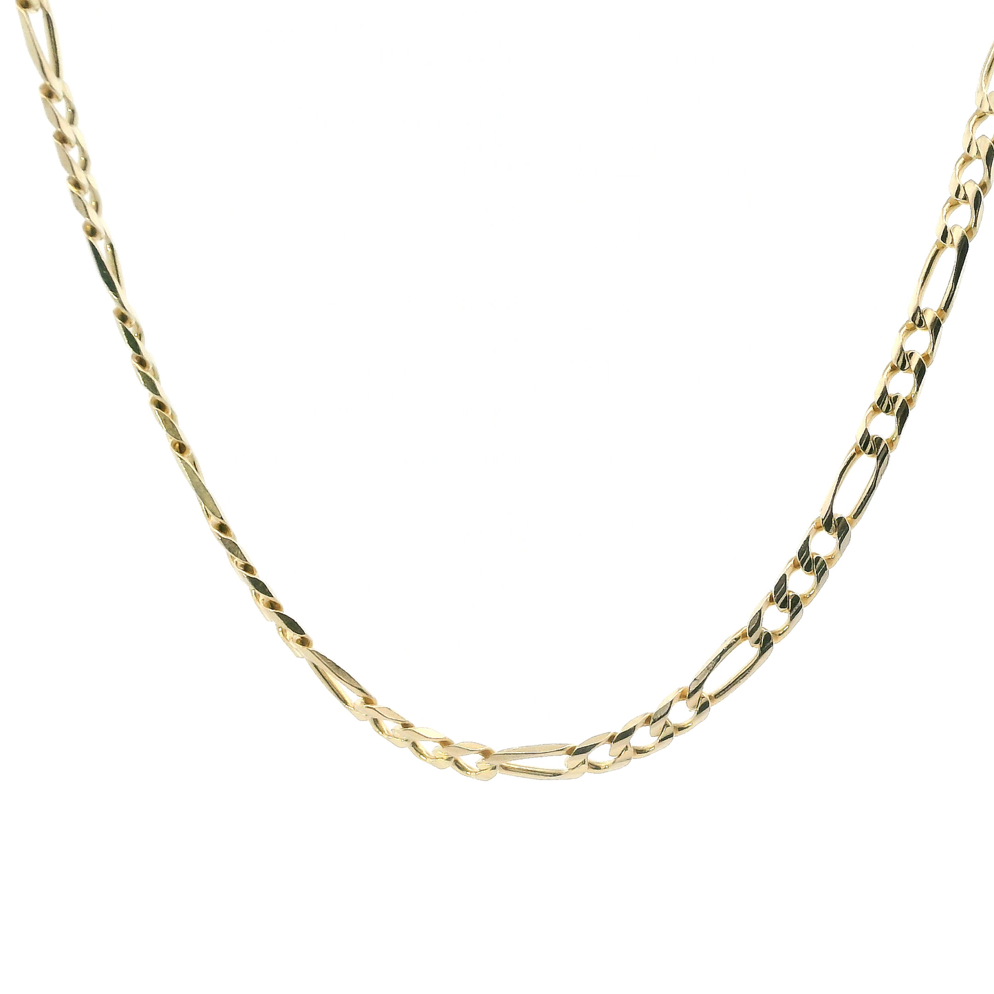14K Yellow Gold 20.5" Figaro Chain