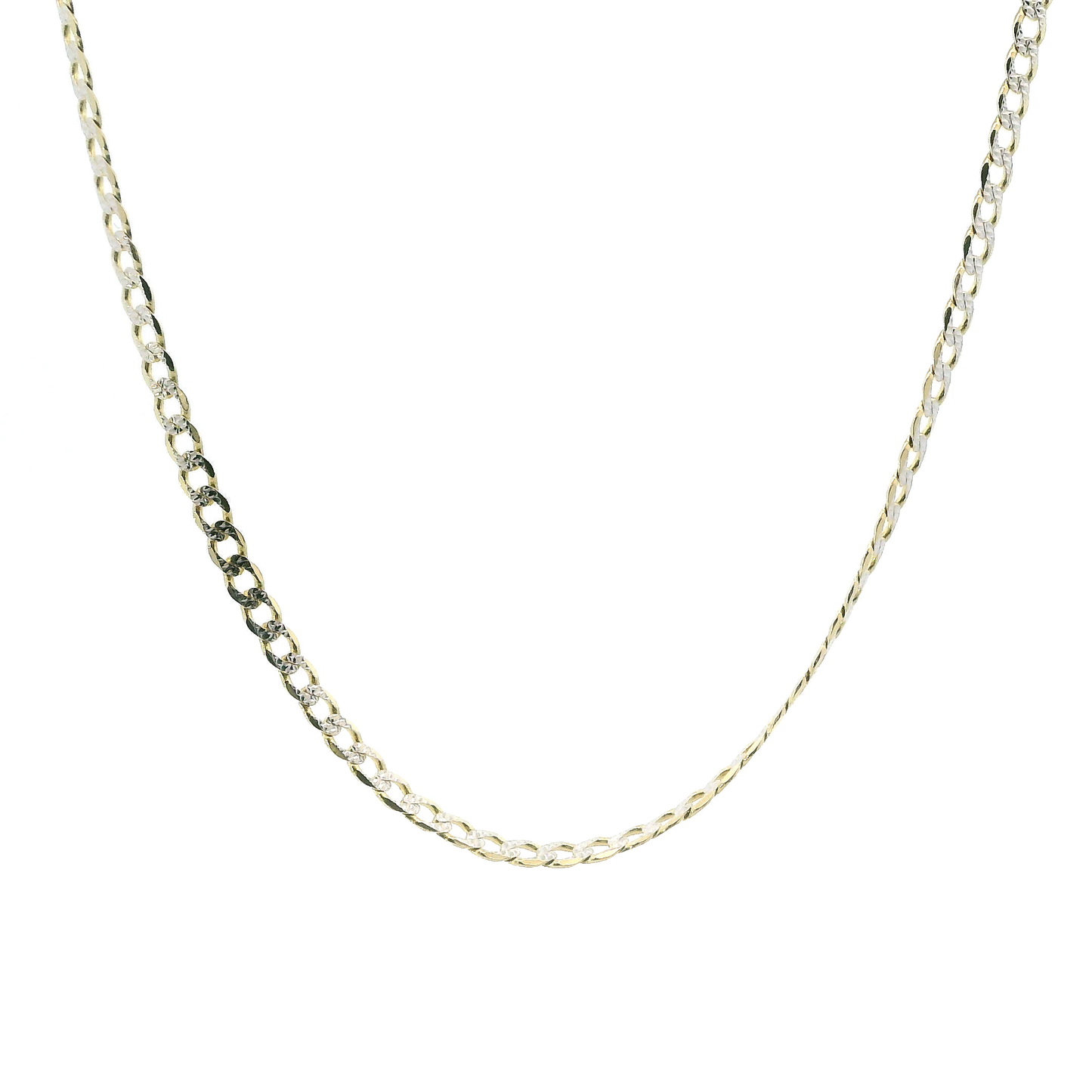 14K Yellow Gold 24" DC Curb Chain