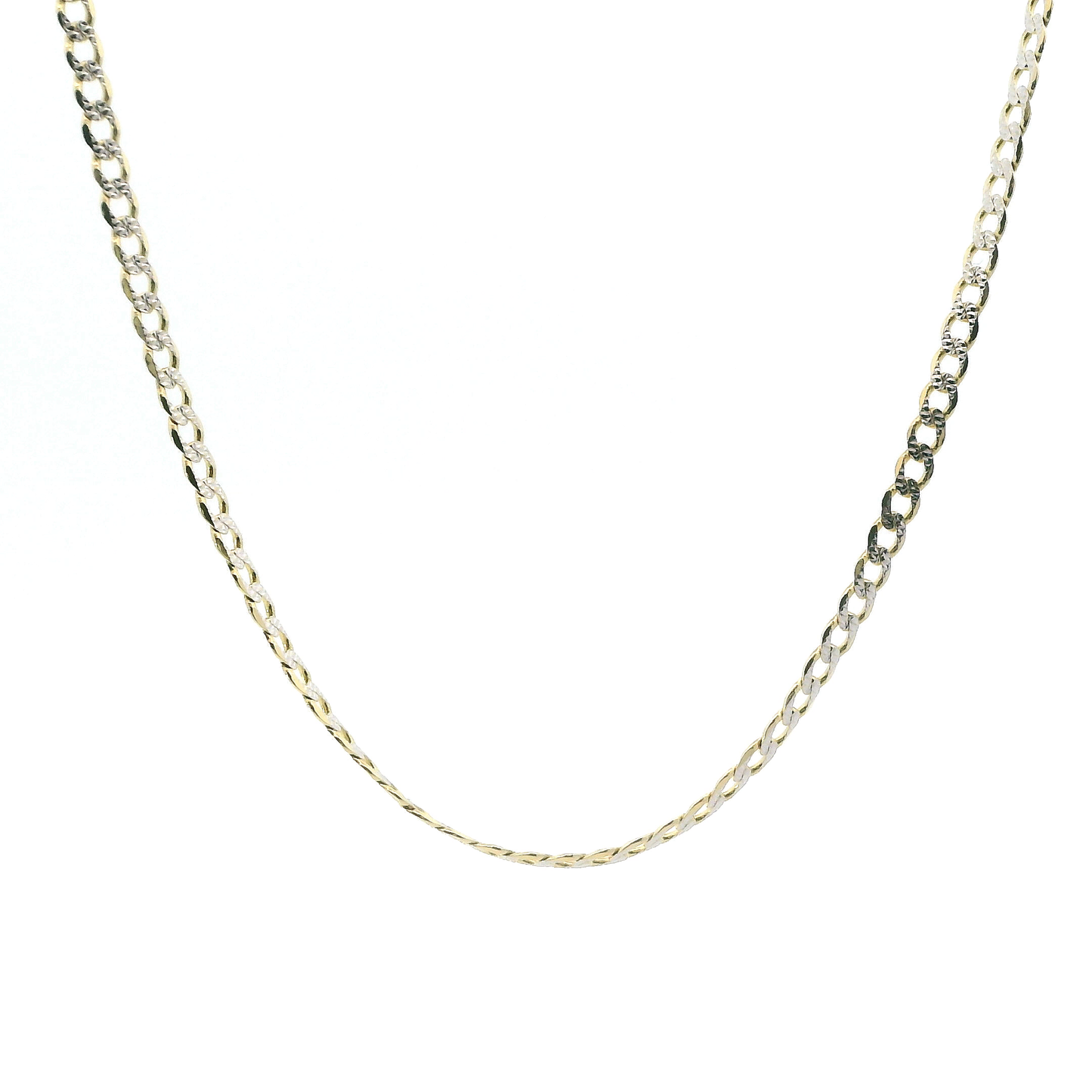 14K Yellow Gold 24" DC Curb Chain