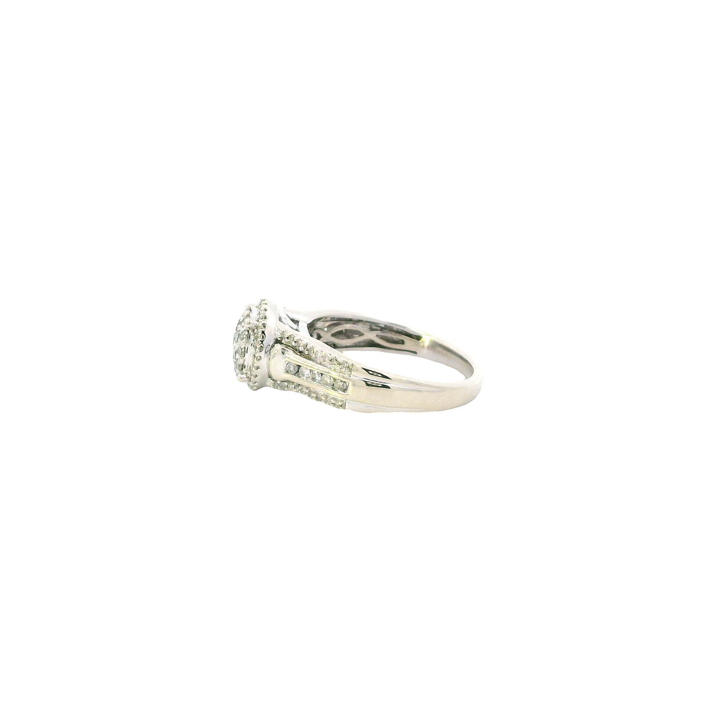 10K White Gold Diamond Womens Ring - 0.32ct