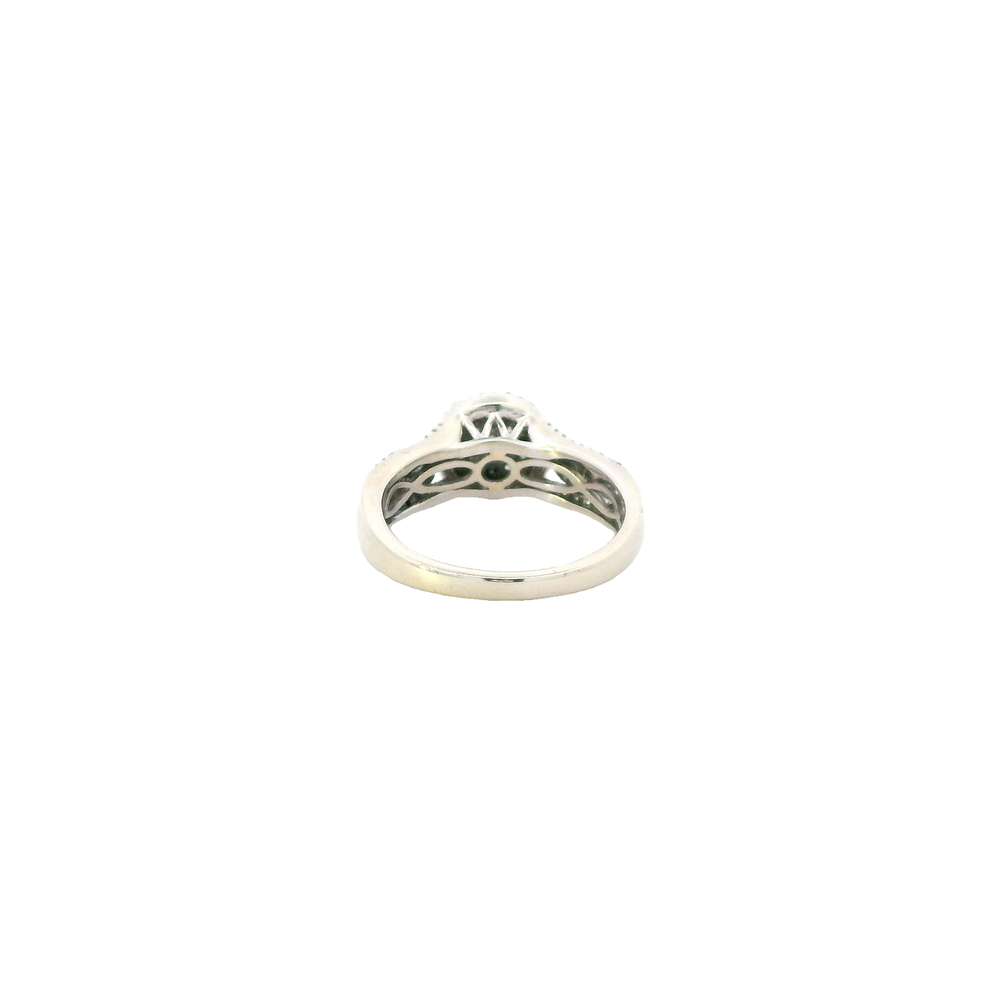 10K White Gold Diamond Womens Ring - 0.32ct