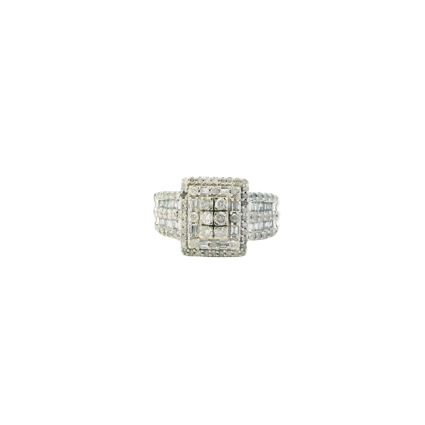 10K White Gold Diamond Women's Ring - 0.70ct