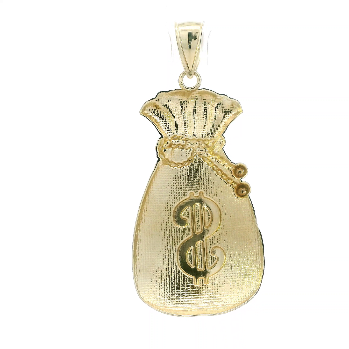 10K Yellow Gold Money Bag Pendant