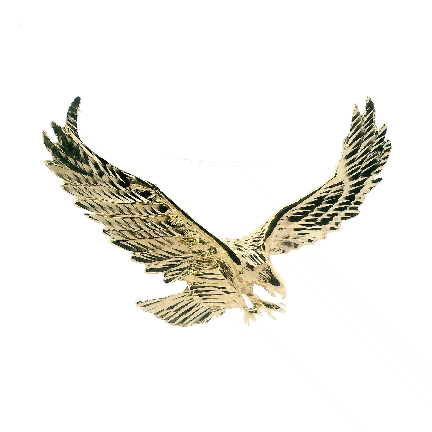 14K Yellow Gold Eagle Pendant