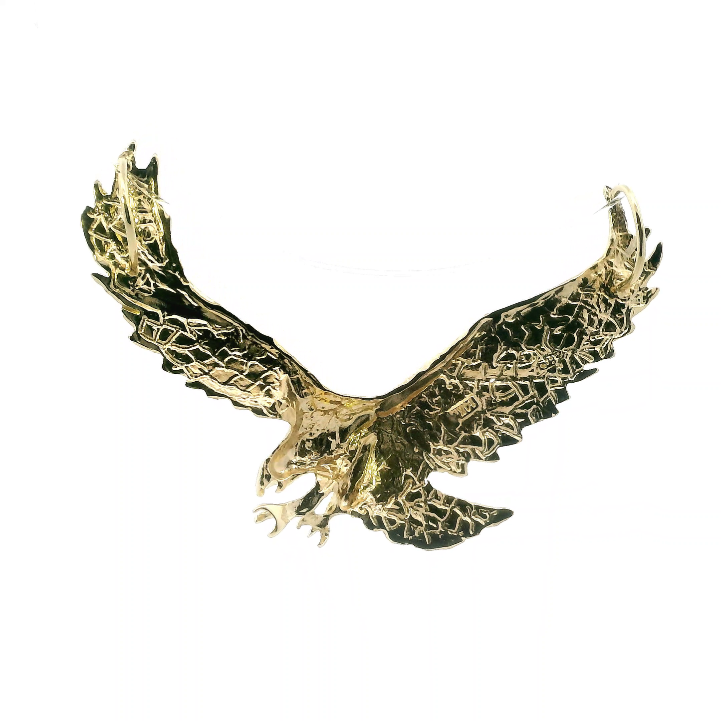 14K Yellow Gold Eagle Pendant