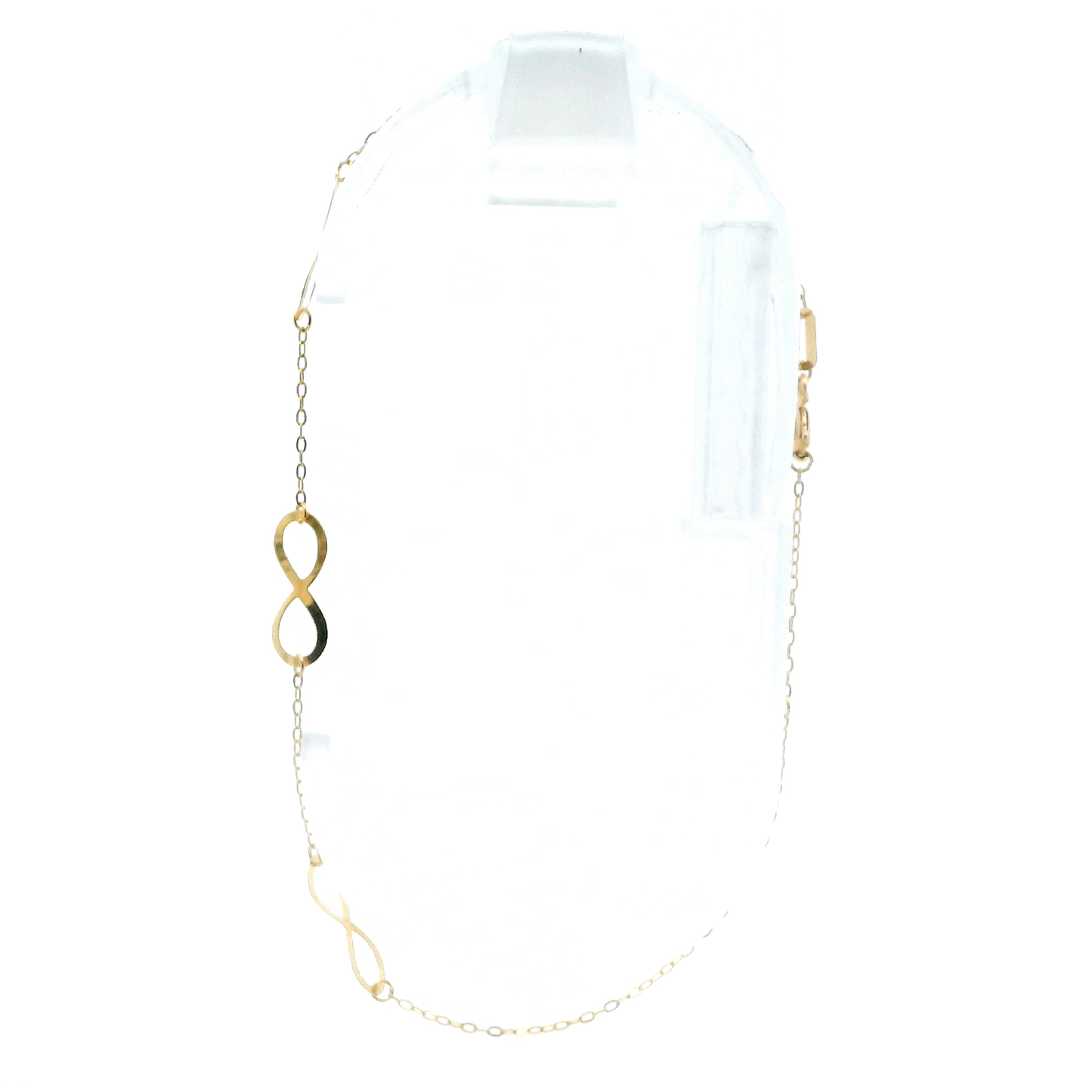 21K Yellow Gold Infinity Symbols Bracelet