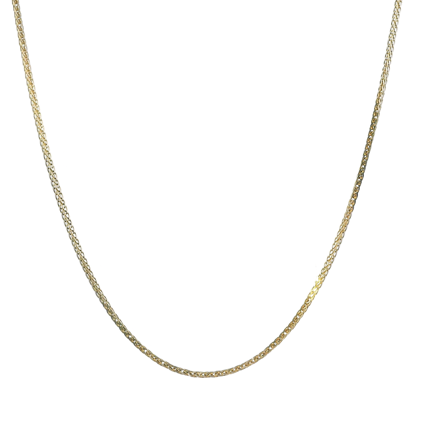 18K Yellow Gold 16" Wheat Chain