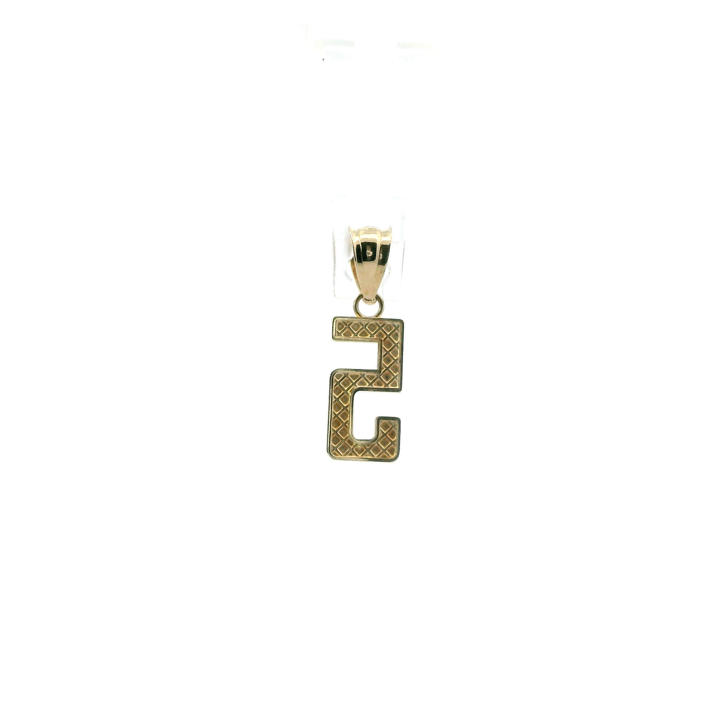10K Yellow Gold DC Number "5" Pendant