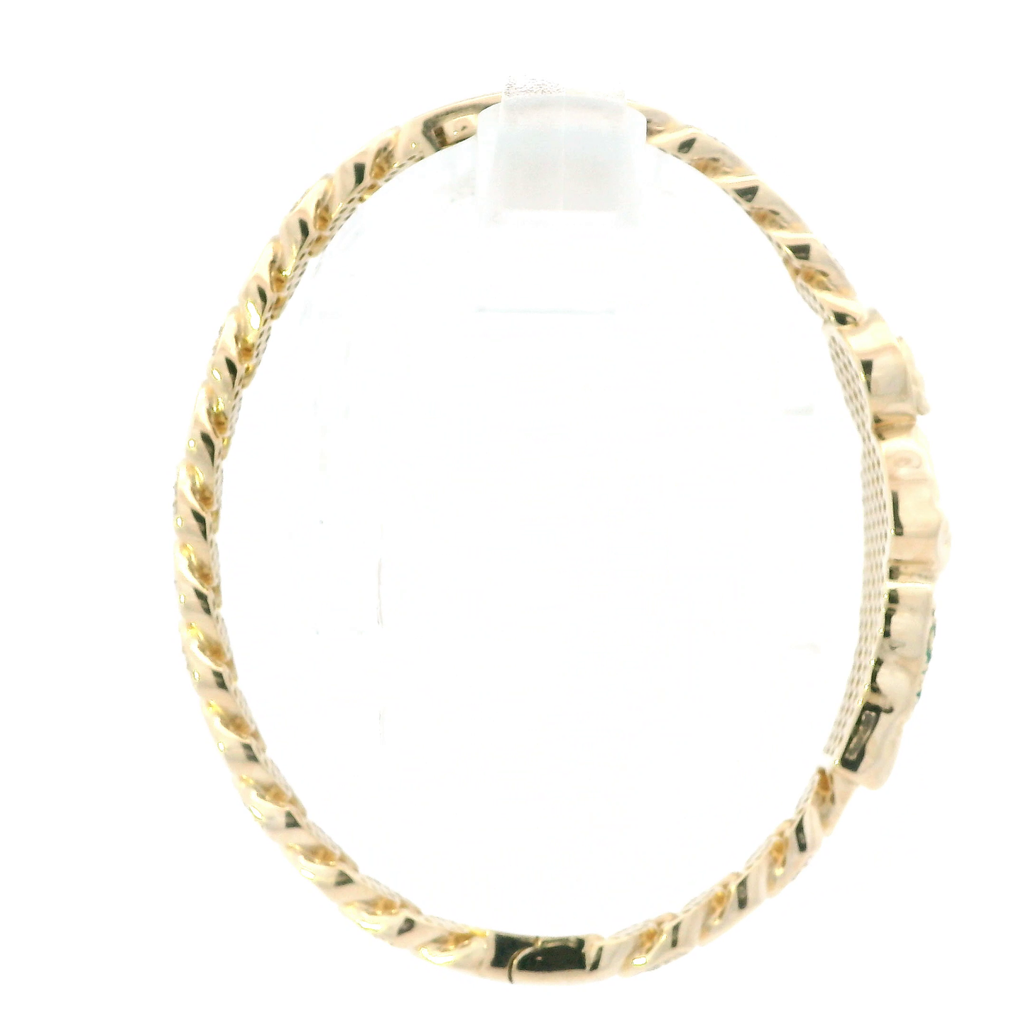 14K Yellow Gold Saint Jude Curb Bracelet