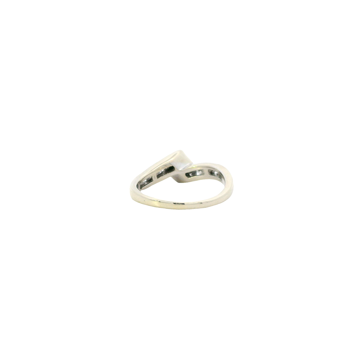 14K White Gold Diamond Womens Ring - 0.49ct