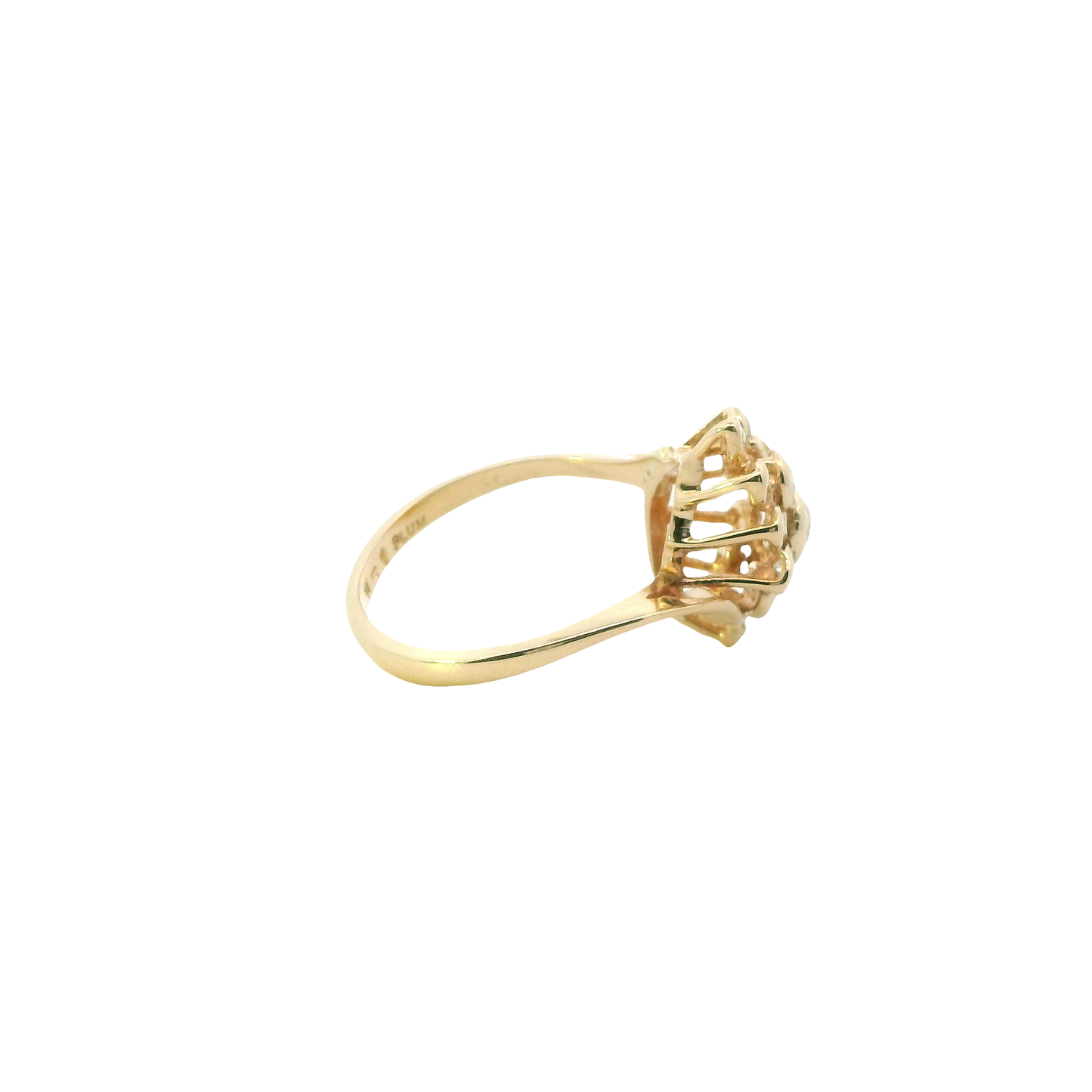 14K Yellow Gold Diamond Womens Ring - 0.35ct