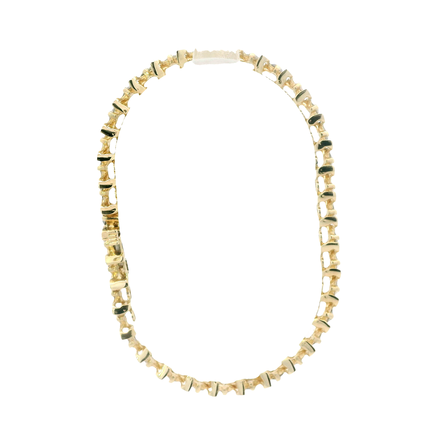 14K Yellow Gold Diamond Tennis Bracelet - 3.50ct