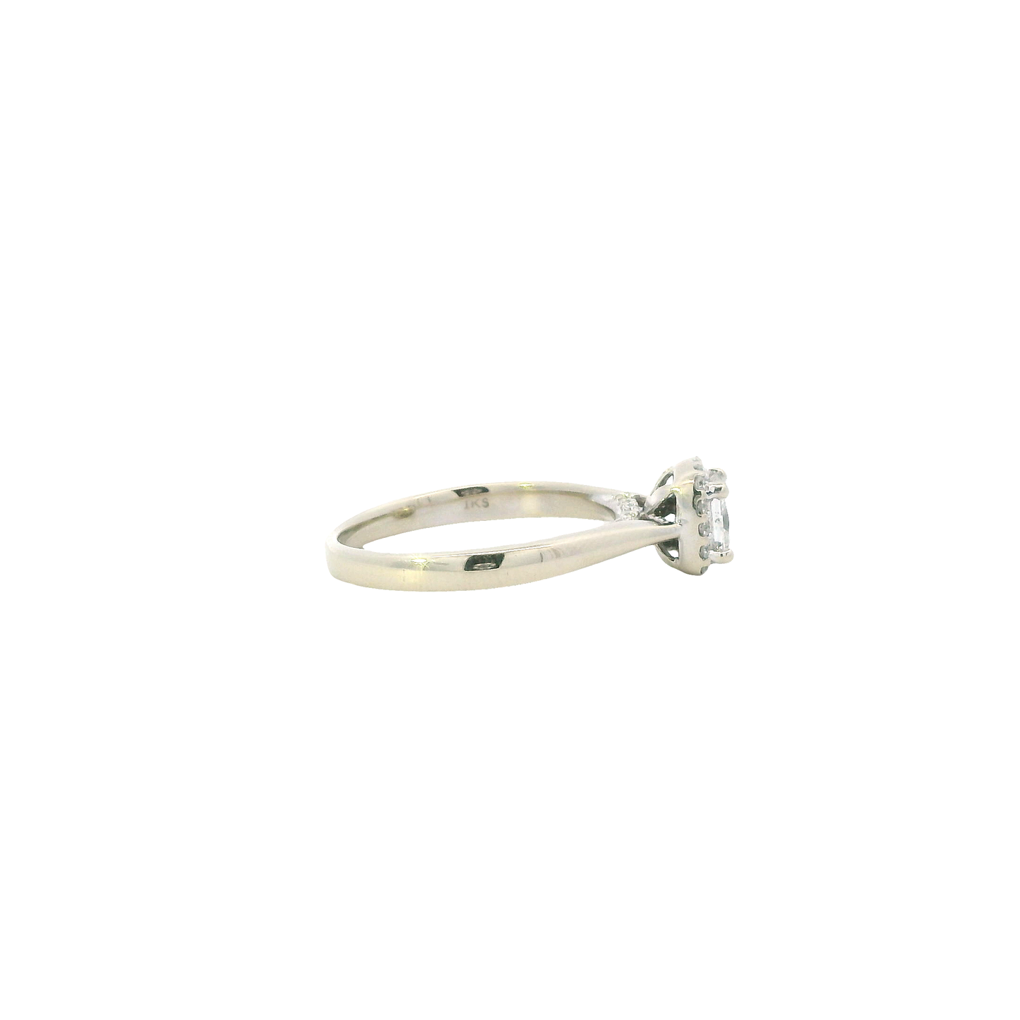 14K White Gold Diamond Ring - 0.80ct