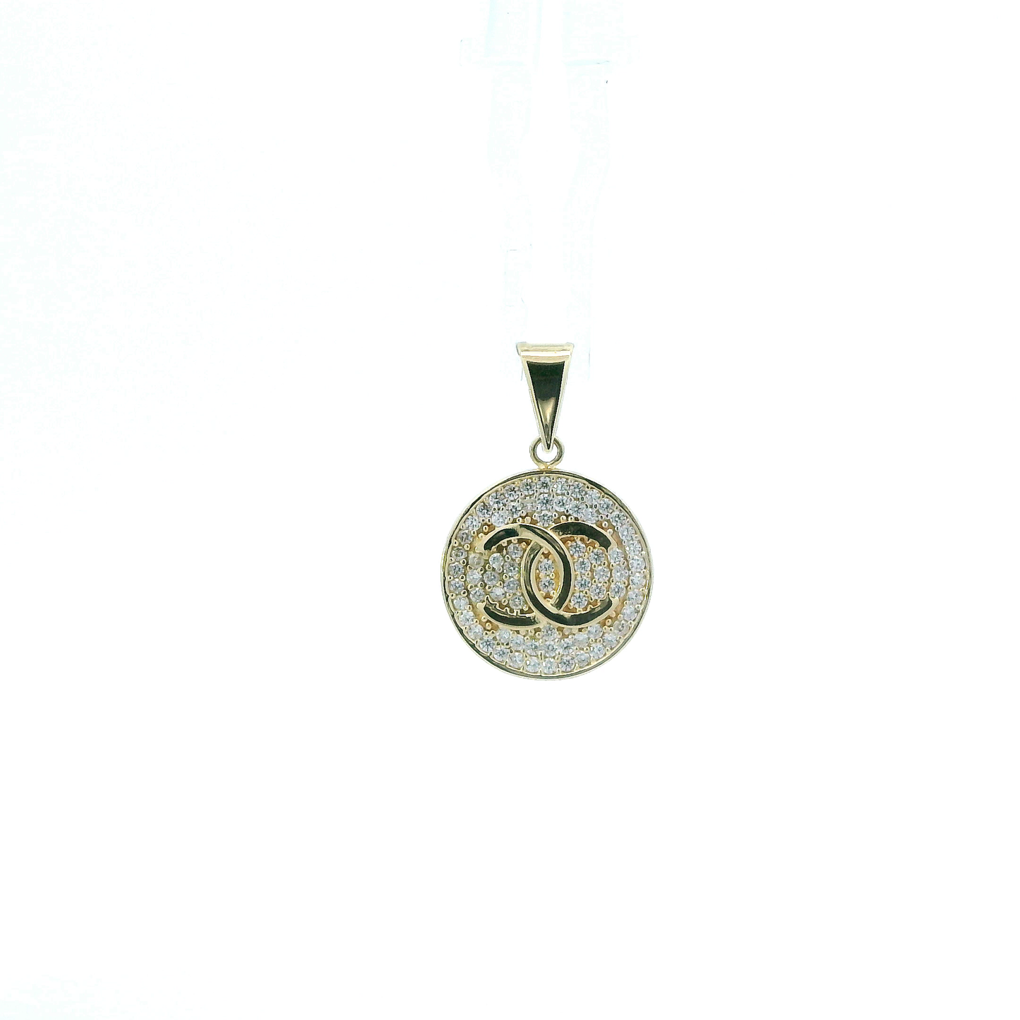14K Yellow Gold "CC" Pendant