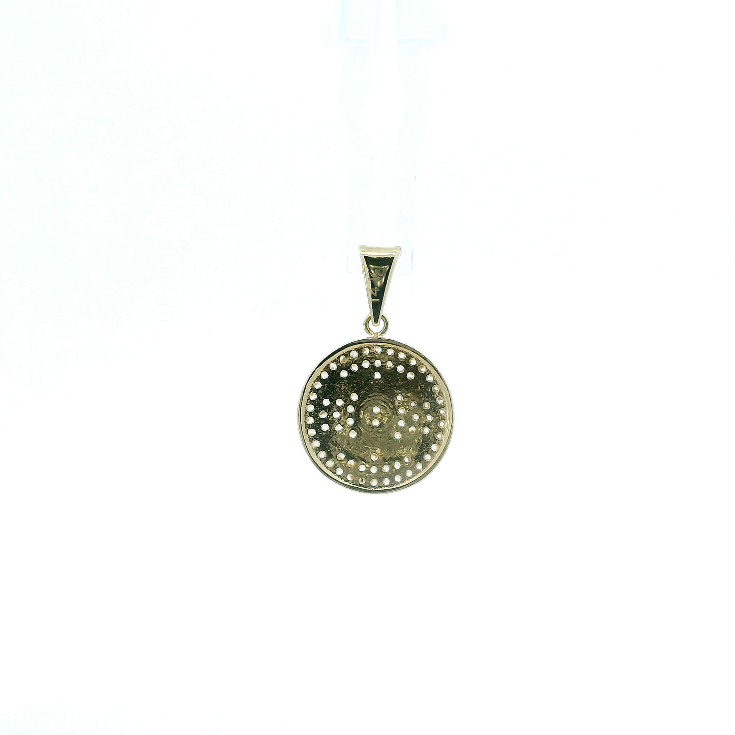 14K Yellow Gold "CC" Pendant
