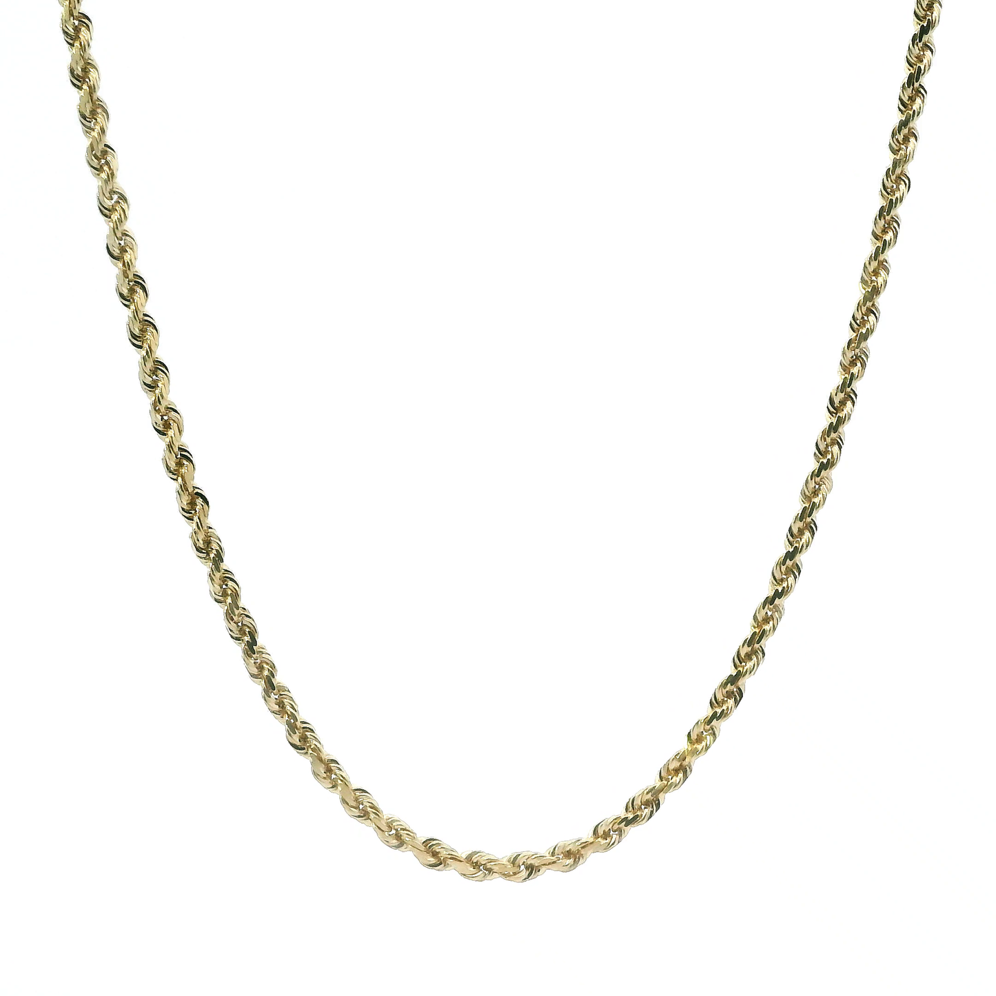 14K Yellow Gold 18" Rope Link Chain