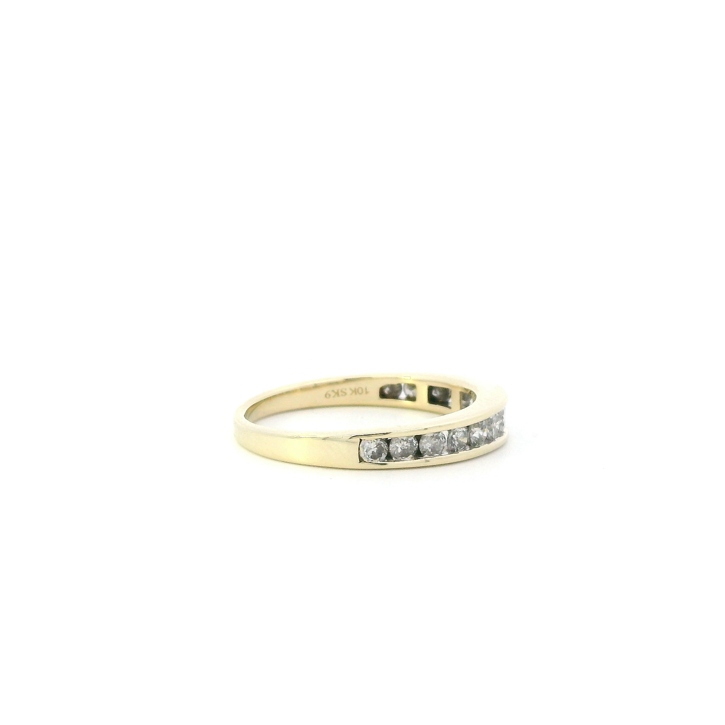 10K Yellow Gold Diamond Womens Ring - 0.55ct
