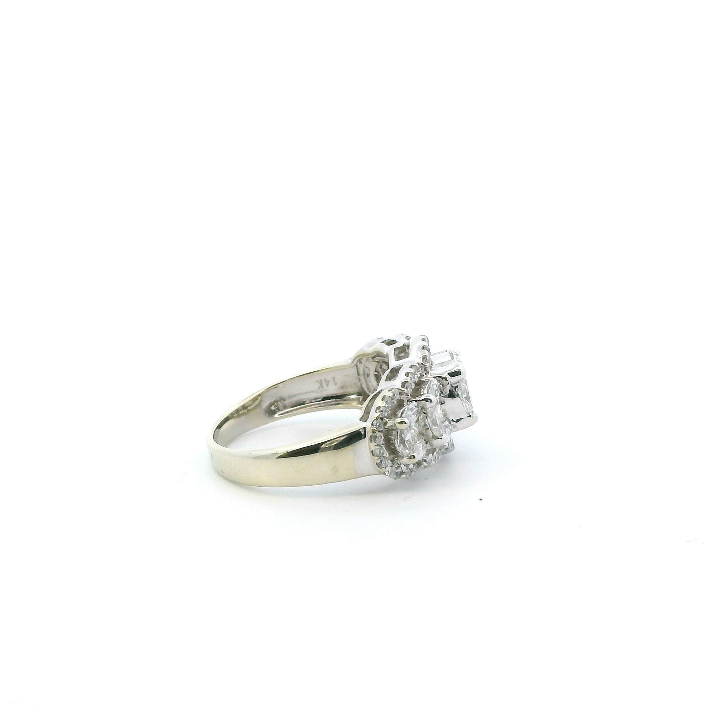 14K White Gold Diamond Womens Ring - 1.43ct