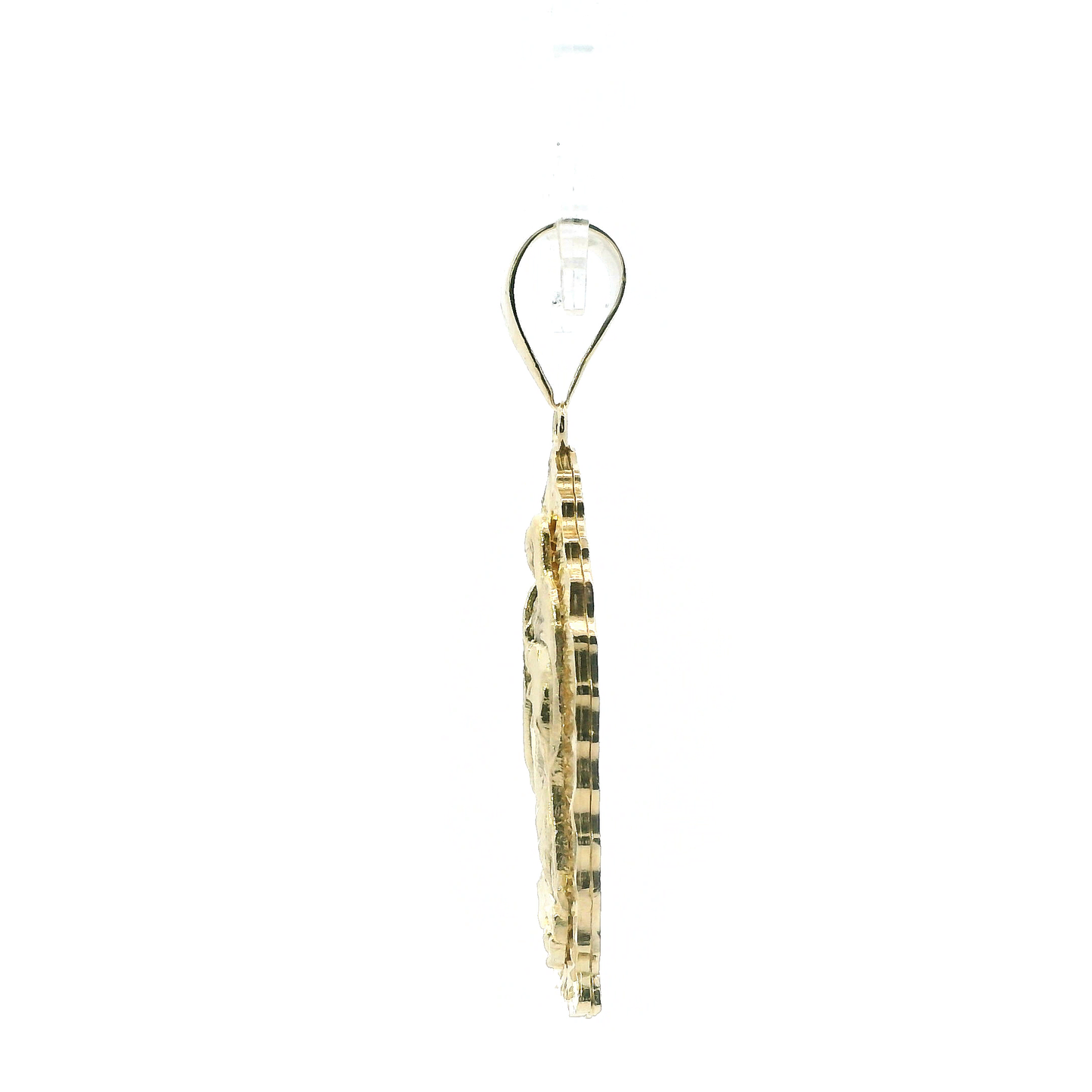 14K Yellow Gold Virgin Mary Pendant