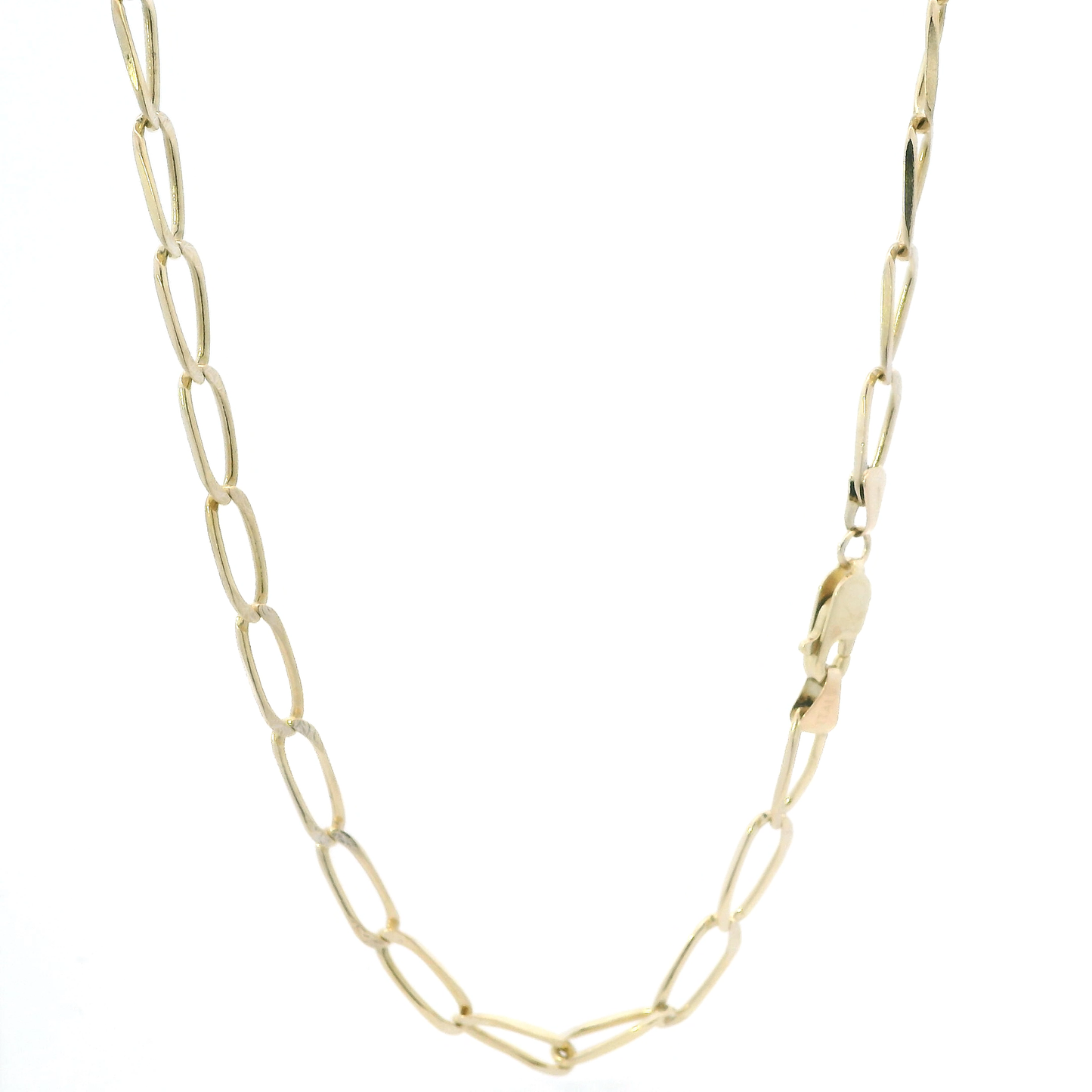 14K Yellow Gold 24.5" Open Link Chain