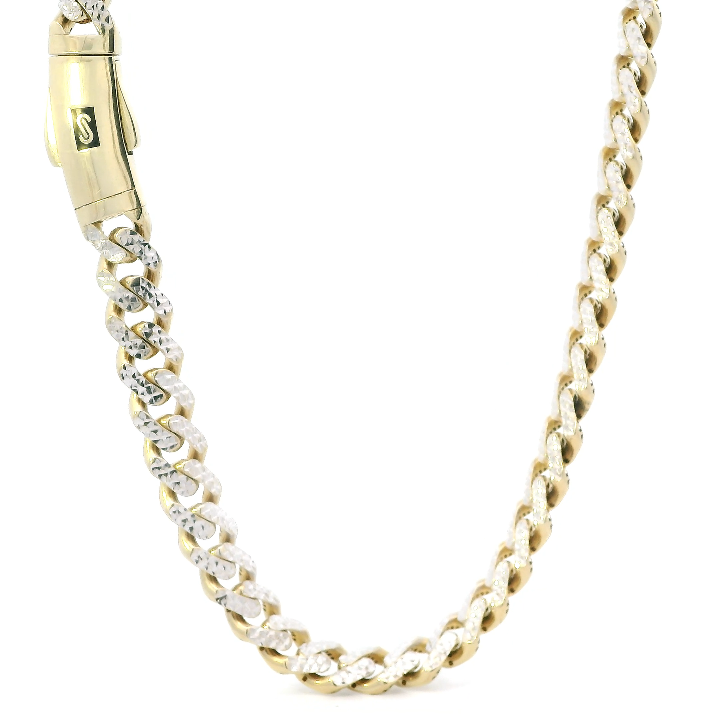 10K Yellow Gold Hollow Curb Chain