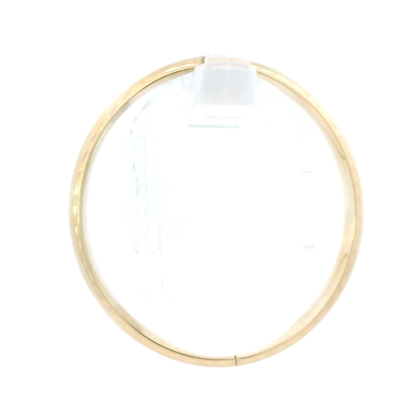 14K Yellow Gold Leaf Bangle Bracelet