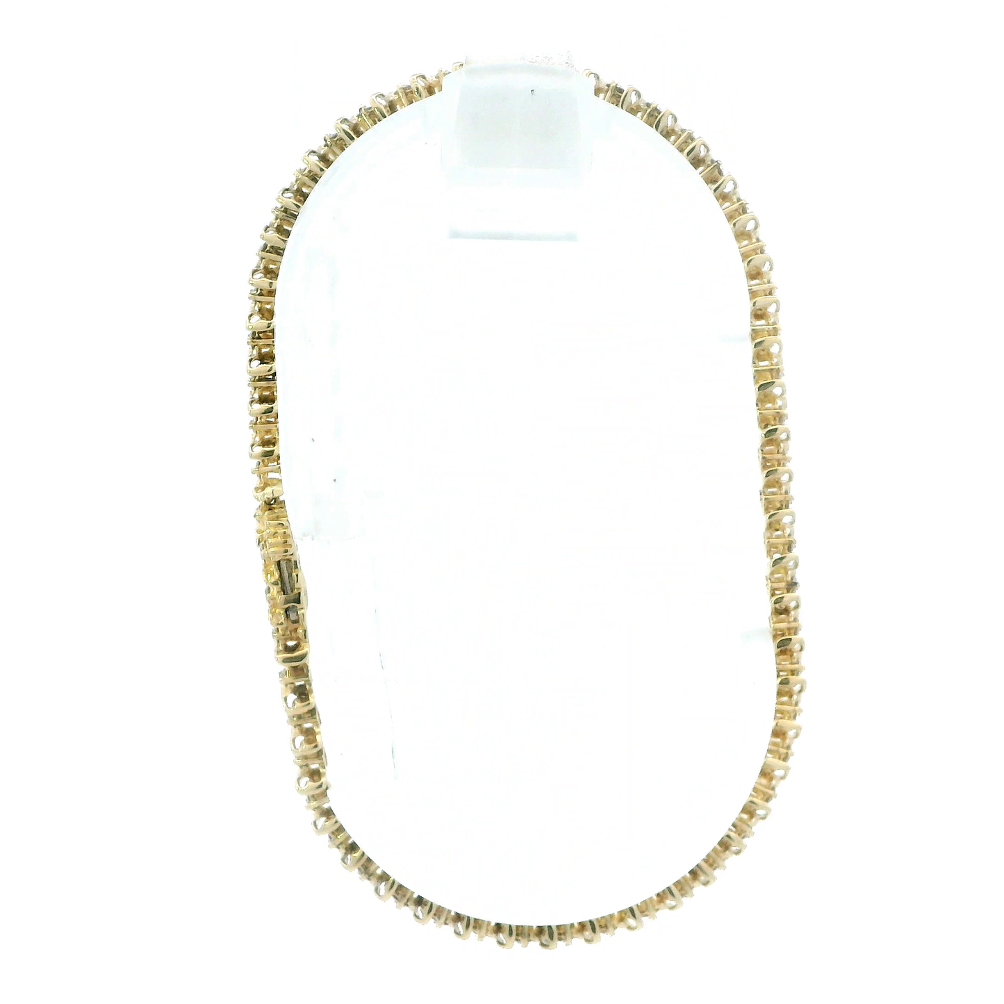 14K Yellow Gold Diamond Tennis Bracelet - 0.82ct