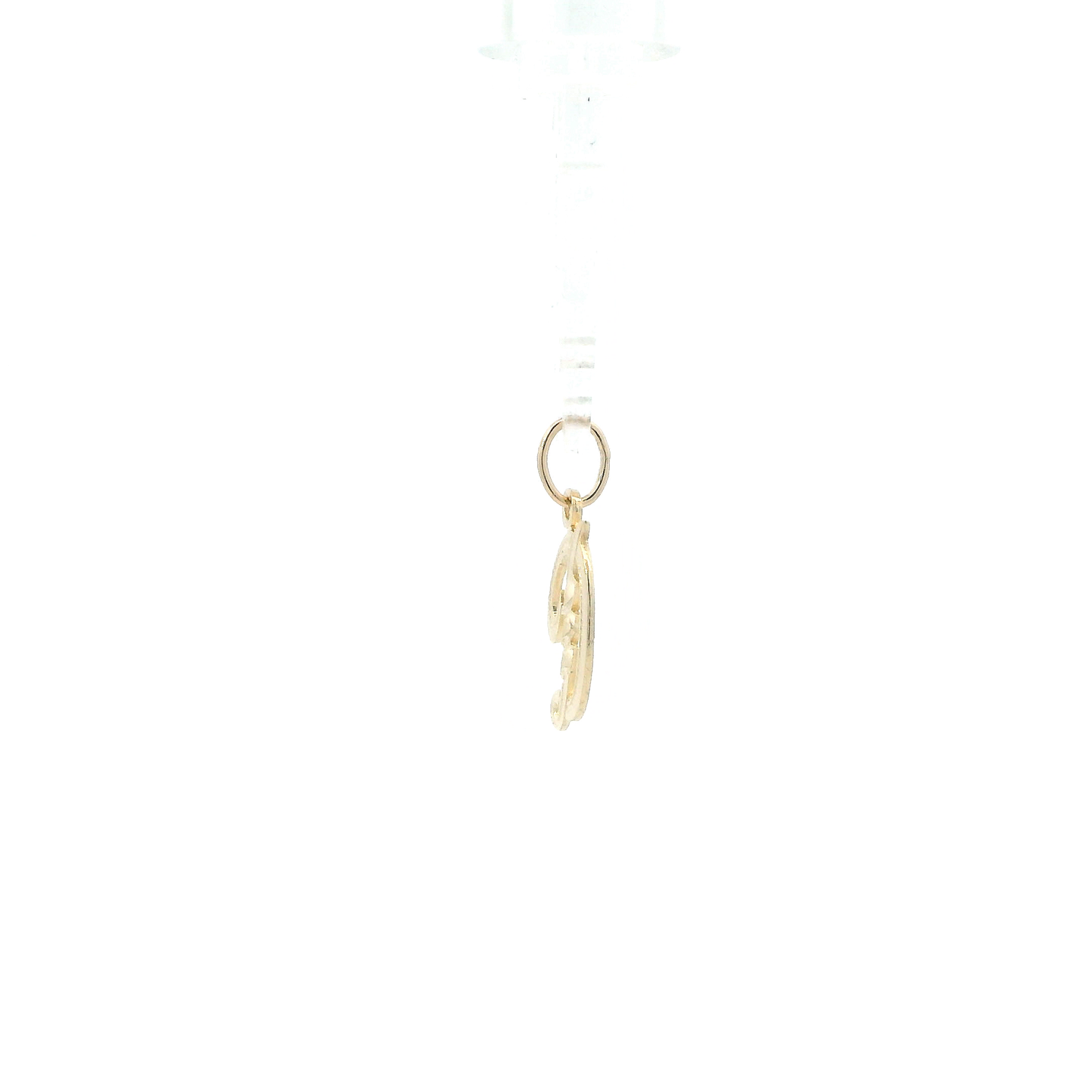 14K Yellow Gold Letter "D" Pendant