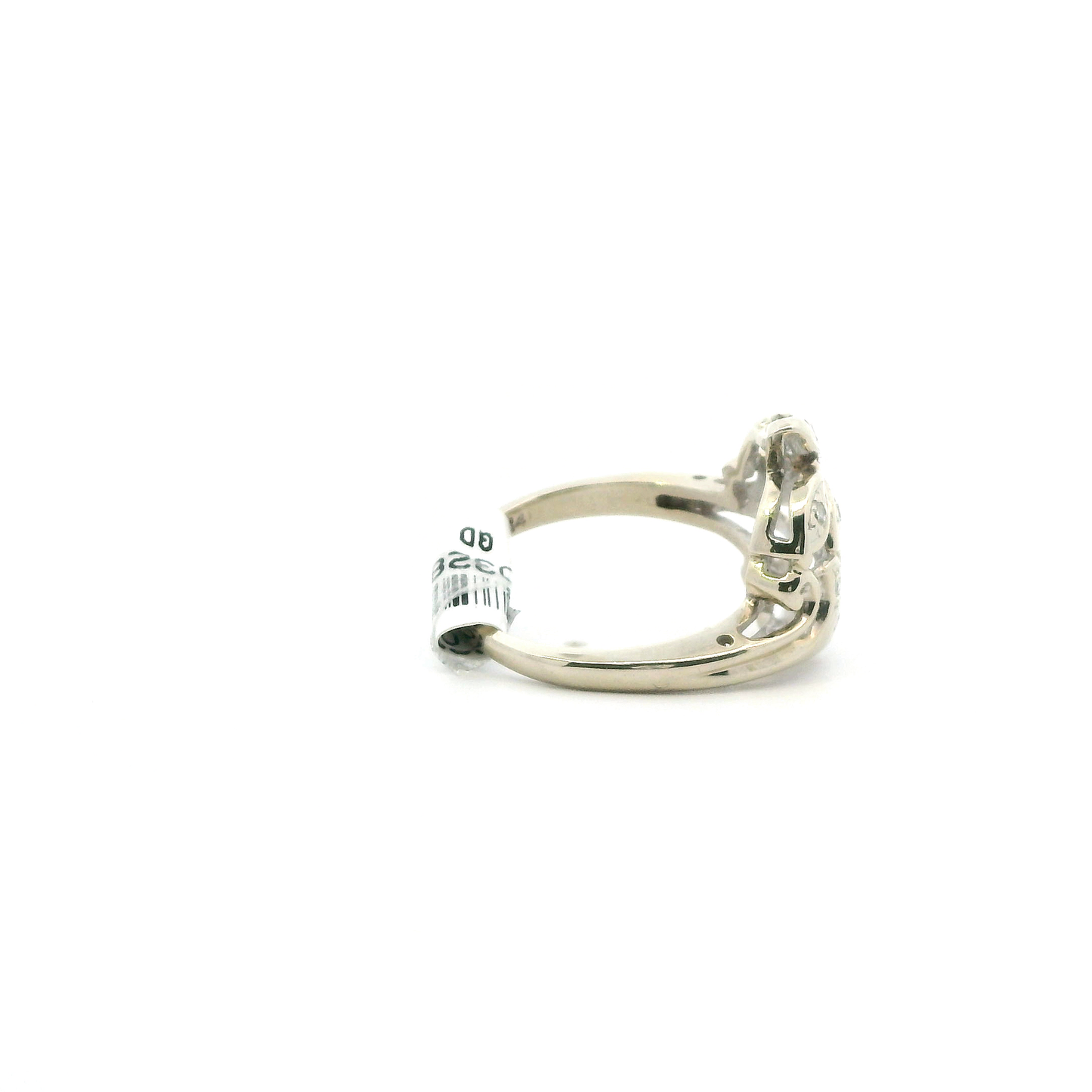 14K White Gold Diamond Women's Ring- 0.17ct