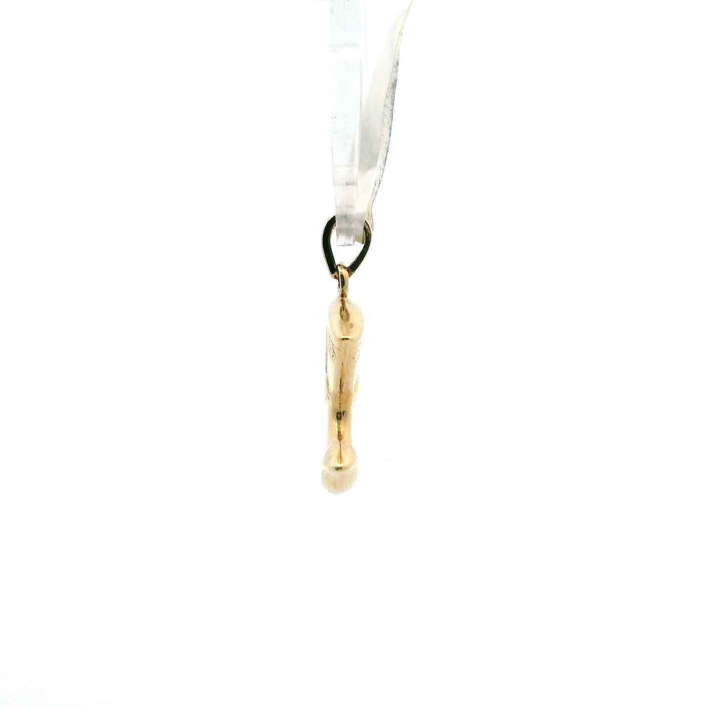 14K Yellow Gold Hollow Nefertiti Pendant