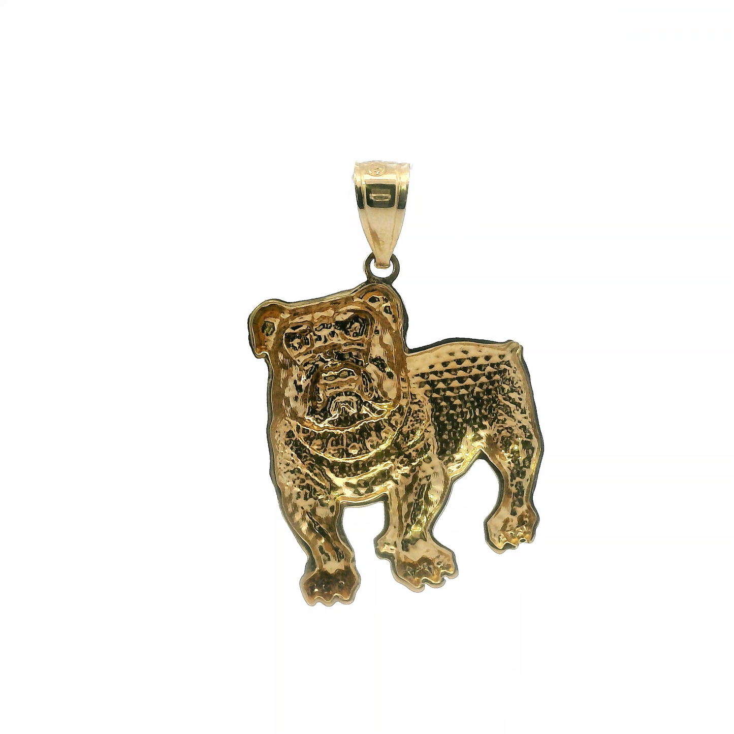 10K Yellow Gold Bull Dog Pendant