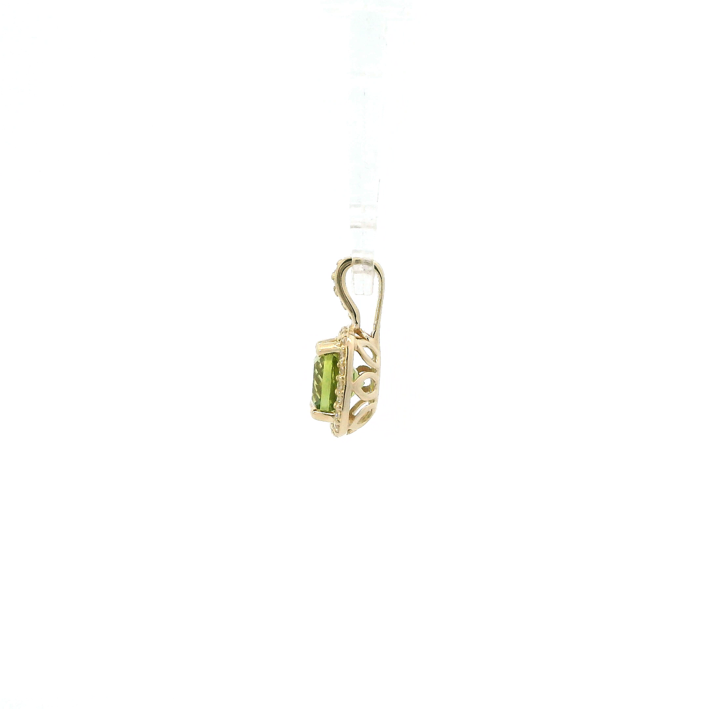 14K Yellow Gold Peridot Pendant