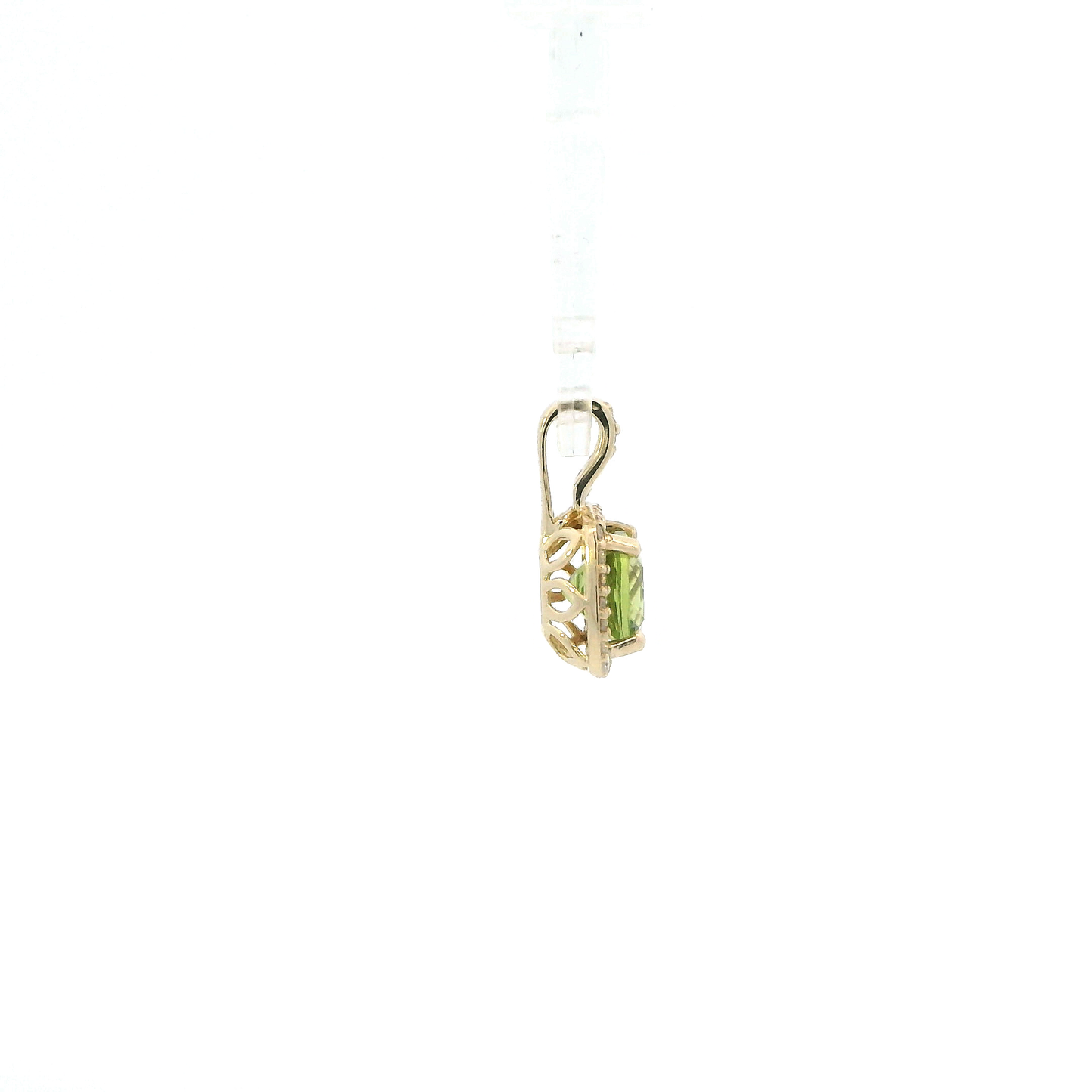 14K Yellow Gold Peridot Pendant